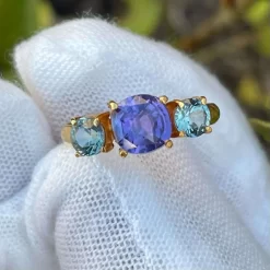 18k Gold Trilogy Sapphires Ring 31 18k Gold Trilogy Sapphires Ring -Sapphire Pal Shop 18k gold trilogy sapphires ringsapphirepal 151491