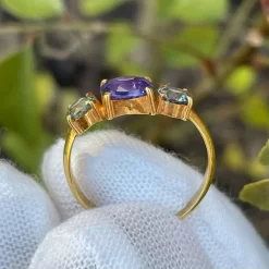 18k Gold Trilogy Sapphires Ring 35 18k Gold Trilogy Sapphires Ring -Sapphire Pal Shop 18k gold trilogy sapphires ringsapphirepal 184419
