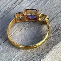 18k Gold Trilogy Sapphires Ring 33 18k Gold Trilogy Sapphires Ring -Sapphire Pal Shop 18k gold trilogy sapphires ringsapphirepal 442201