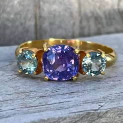 18k Gold Trilogy Sapphires Ring 23 18k Gold Trilogy Sapphires Ring -Sapphire Pal Shop 18k gold trilogy sapphires ringsapphirepal 836869