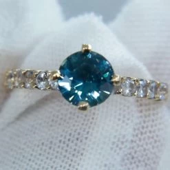 22K Gold Ring With Natural Greenish Blue Sapphire 25 22K Gold Ring With Natural Greenish Blue Sapphire -Sapphire Pal Shop 22k gold ring with natural greenish blue sapphiresapphirepal 198568
