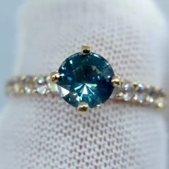 22K Gold Ring With Natural Greenish Blue Sapphire 27 22K Gold Ring With Natural Greenish Blue Sapphire -Sapphire Pal Shop 22k gold ring with natural greenish blue sapphiresapphirepal 526333