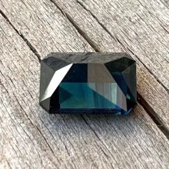 Australian Green Blue Sapphire – Emerald Cut | 2.4 Carat -Sapphire Pal Shop australian green blue sapphire emerald cut 24 caratsapphirepal 747243
