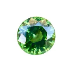 Ceylon Natural Green Zircon | Round Cut | 1.33 Carat | 6.25 Mm | Untreated Gemstone