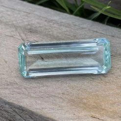 Natural Aquamarine – Long Emerald Cut | 32.41 Carats -Sapphire Pal Shop natural aquamarine 3241 caratssapphirepal 712127