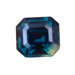 Natural Bi-Coloured Teal Sapphire – 2.14 Carat | Emerald Cut | Australian Parti Sapphire