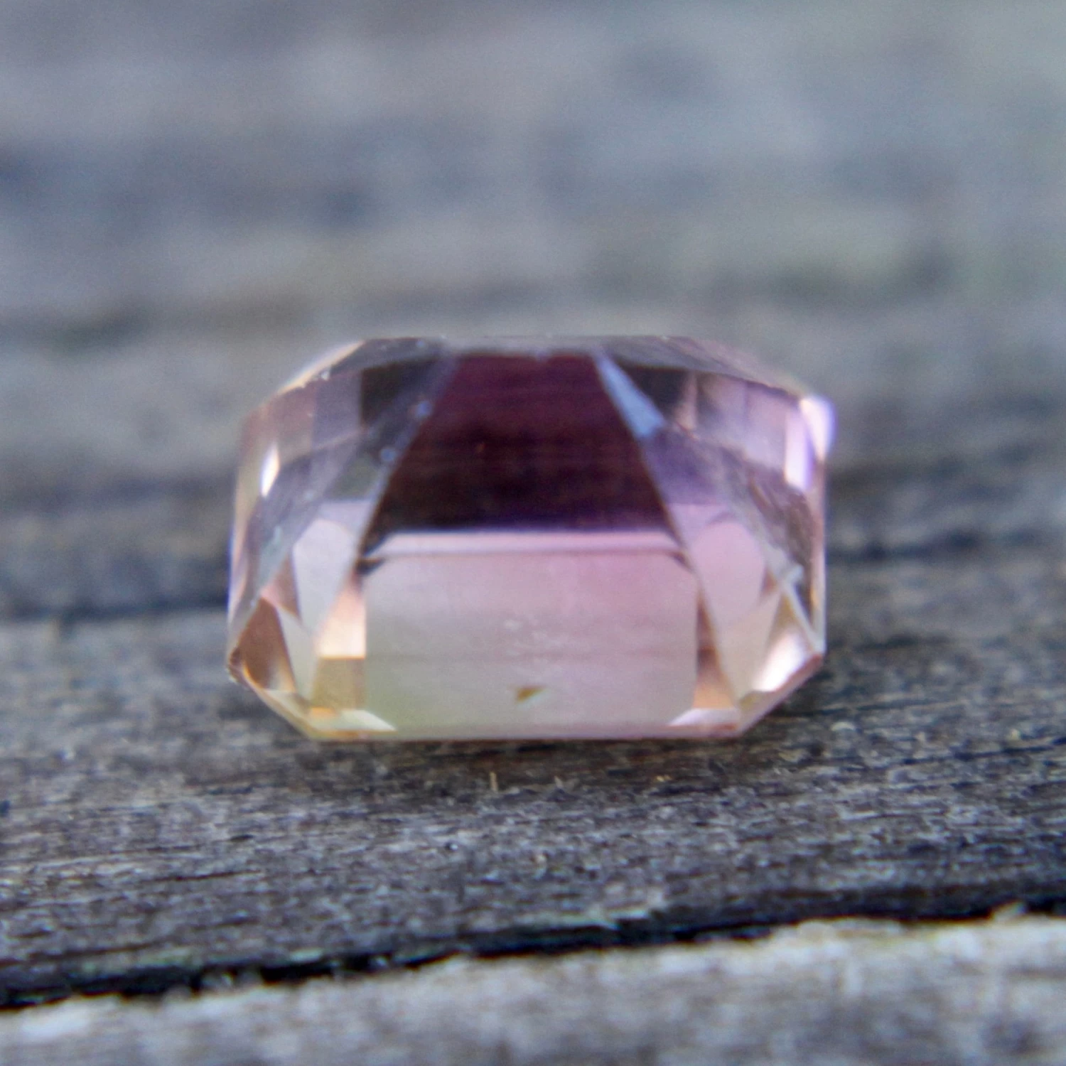 Natural Bi Coloured Tourmaline | 1.82 Carat Emerald Cut 2 Natural Bi Coloured Tourmaline | 1.82 Carat Emerald Cut - Image 2