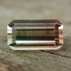 Natural Bi Coloured Tourmaline | 2.41 Carat Emerald Cut -Sapphire Pal Shop natural bi coloured tourmaline 241 carat emerald cutsapphirepal 396449