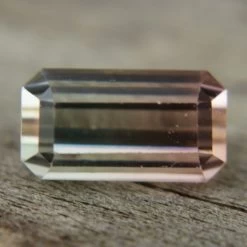 Natural Bi Coloured Tourmaline | 2.41 Carat Emerald Cut -Sapphire Pal Shop natural bi coloured tourmaline 241 carat emerald cutsapphirepal 924175