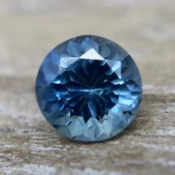 Natural Blue Green Sapphire – 0.42 Carat | Round Cut | Untreated | Madagascar Origin