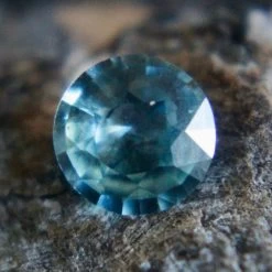 Natural Blue Green Sapphire – 0.54 Carat Round Cut From Madagascar -Sapphire Pal Shop natural blue green sapphire 054 carat round cut from madagascarsapphirepal 991947