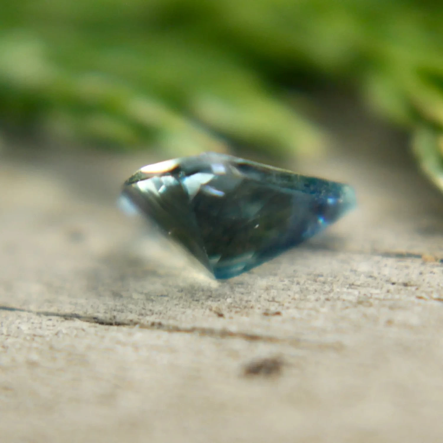 Natural Blue Green Sapphire – 0.61 Carat Trillion Cut | Unheated Madagascar Gemstone 3 Natural Blue Green Sapphire – 0.61 Carat Trillion Cut | Unheated Madagascar Gemstone - Image 3