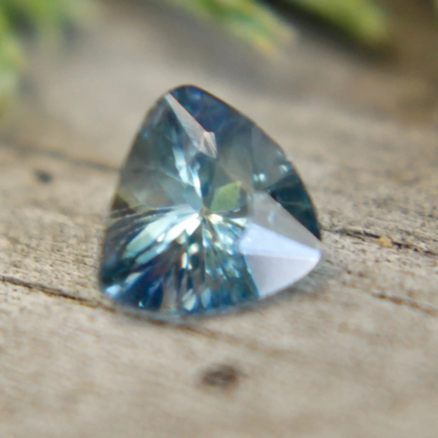 Natural Blue Green Sapphire – 0.61 Carat Trillion Cut | Unheated Madagascar Gemstone 5 Natural Blue Green Sapphire – 0.61 Carat Trillion Cut | Unheated Madagascar Gemstone - Image 5