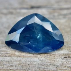Natural Blue Green Sapphire – 0.68 Carat Trillion Cut From Madagascar