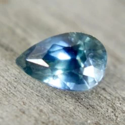 Natural Blue Green Sapphire – 0.76 Carat Pear Cut | Unheated Madagascar Gemstone