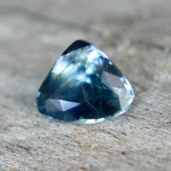 Natural Blue Green Sapphire – 0.80 Carat Trillion Cut | Unheated Madagascar Gemstone