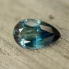 Natural Blue Green Sapphire – 0.81 Carat Pear Cut | Unheated Madagascar Gemstone