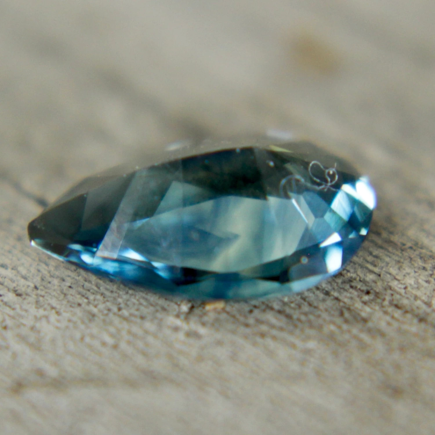 Natural Blue Green Sapphire – 0.83 Carat Pear Cut | Unheated Madagascar Gemstone 2 Natural Blue Green Sapphire – 0.83 Carat Pear Cut | Unheated Madagascar Gemstone - Image 2