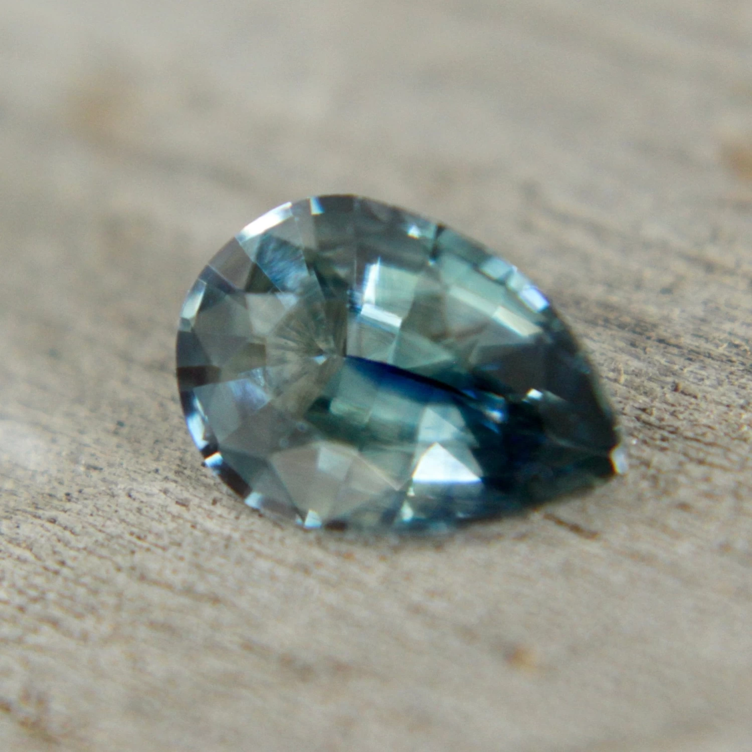 Natural Blue Green Sapphire – 0.83 Carat Pear Cut | Unheated Madagascar Gemstone 5 Natural Blue Green Sapphire – 0.83 Carat Pear Cut | Unheated Madagascar Gemstone - Image 5