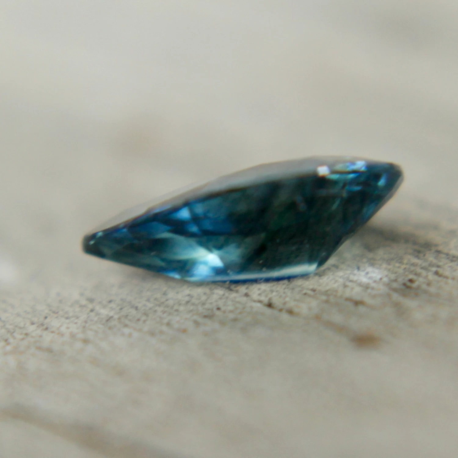 Natural Blue Green Sapphire – 0.83 Carat Pear Cut | Unheated Madagascar Gemstone 3 Natural Blue Green Sapphire – 0.83 Carat Pear Cut | Unheated Madagascar Gemstone - Image 3