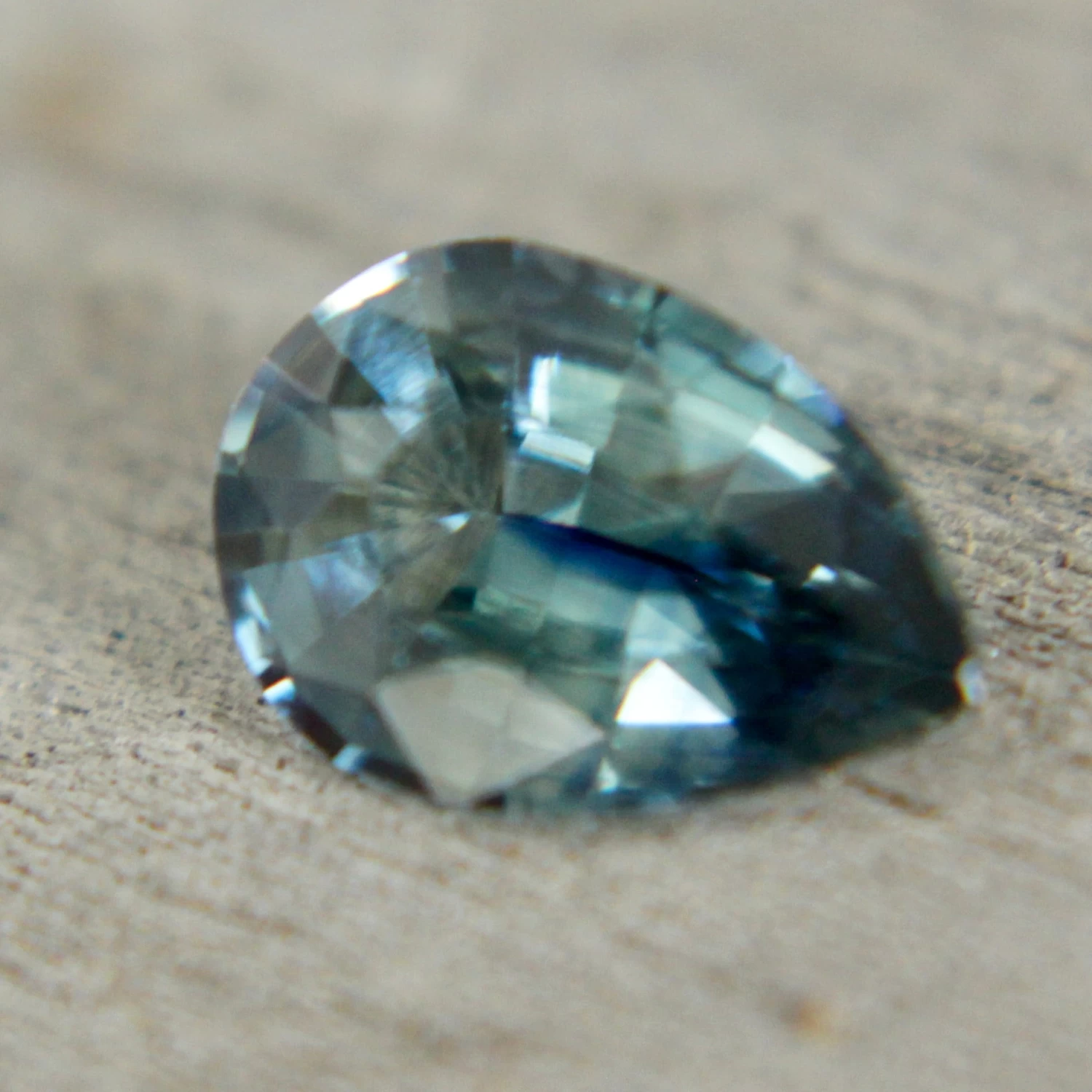 Natural Blue Green Sapphire – 0.83 Carat Pear Cut | Unheated Madagascar Gemstone 1 Natural Blue Green Sapphire – 0.83 Carat Pear Cut | Unheated Madagascar Gemstone