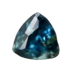 Natural Blue Green Sapphire – 0.85 Carat Trillion | Unheated Madagascar Gemstone