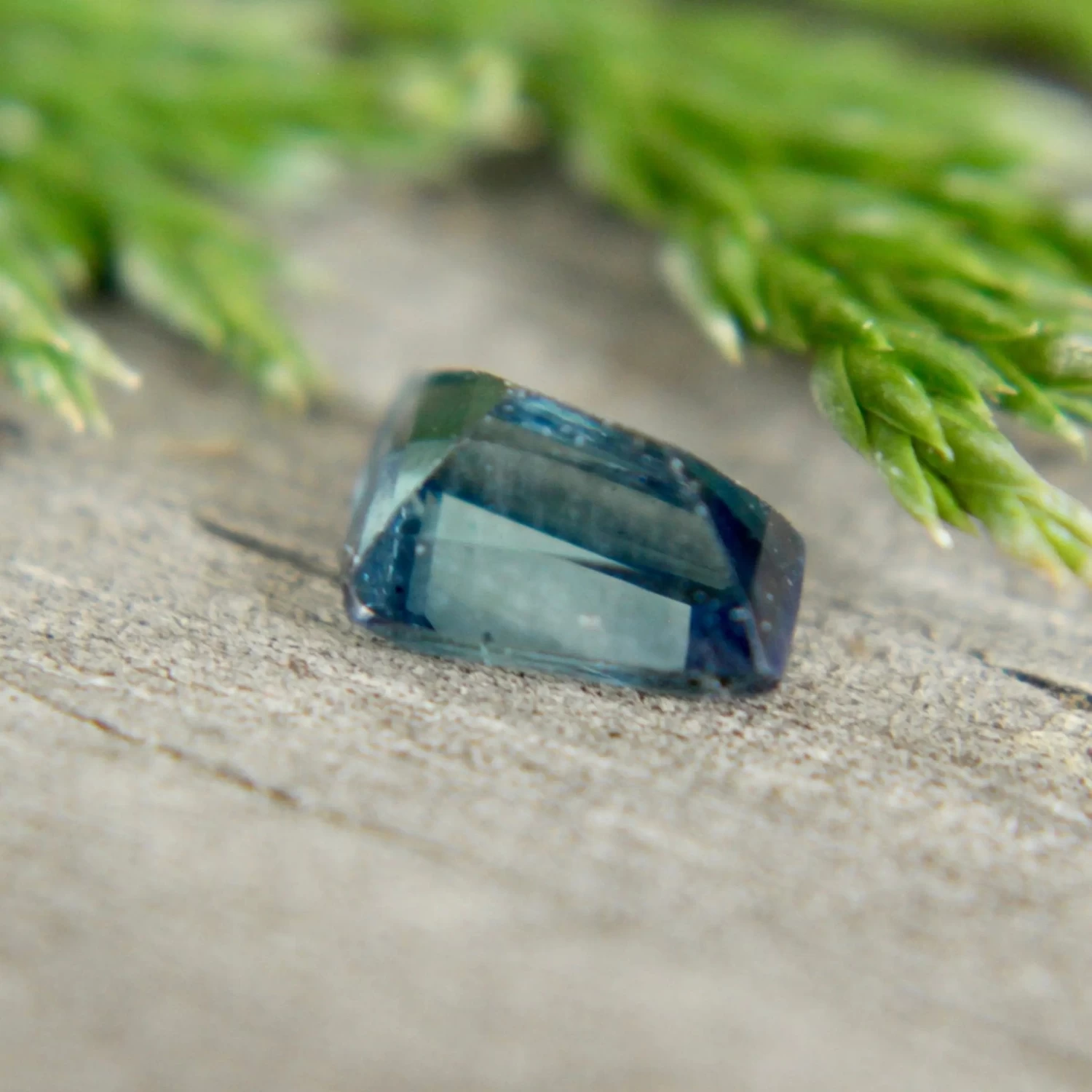 Natural Blue Green Sapphire – 0.94 Carat Tapered Baguette Cut | Unheated Madagascar Gemstone 2 Natural Blue Green Sapphire – 0.94 Carat Tapered Baguette Cut | Unheated Madagascar Gemstone - Image 2