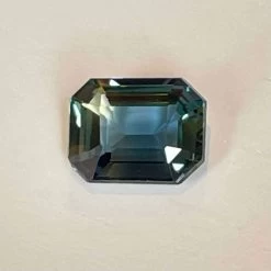 Natural Blue Green Sapphire – 0.96 Carat Emerald Cut -Sapphire Pal Shop natural blue green sapphire 096 carat emerald cutsapphirepal 111999