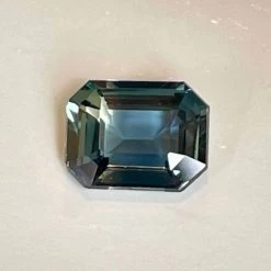 Natural Blue Green Sapphire – 0.96 Carat Emerald Cut -Sapphire Pal Shop natural blue green sapphire 096 carat emerald cutsapphirepal 915482