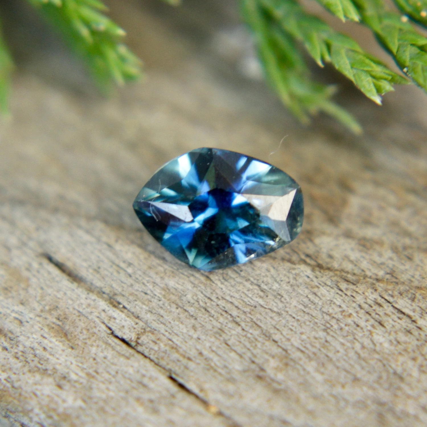 Natural Blue Green Sapphire – 1.00 Carat Freeform Cut | Unheated Madagascar Gemstone 6 Natural Blue Green Sapphire – 1.00 Carat Freeform Cut | Unheated Madagascar Gemstone - Image 6