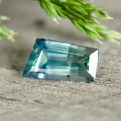 Natural Blue Green Sapphire – 1.00 Carat Tapered Baguette Cut | Unheated Madagascar Gemstone -Sapphire Pal Shop natural blue green sapphire 100 carat tapered baguette cut unheated madagascar gemstonesapphirepal 681926