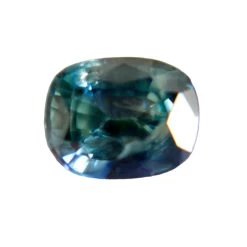 Natural Blue Green Sapphire – 1.04 Carat Cushion Cut | Unheated Madagascar Gemstone