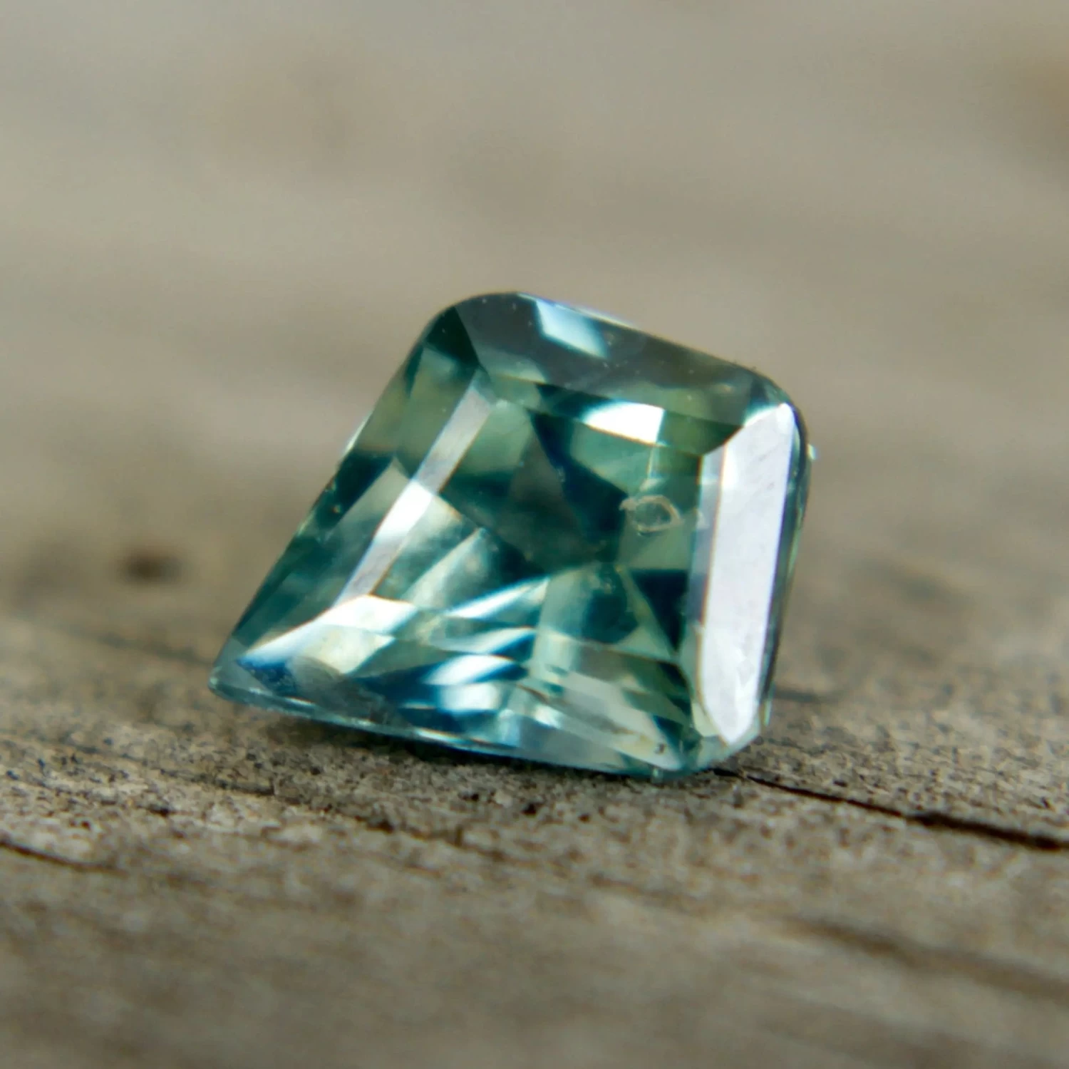 Natural Blue Green Sapphire – 1.12 Carat Freeform Cut | Madagascar 7 Natural Blue Green Sapphire – 1.12 Carat Freeform Cut | Madagascar - Image 7
