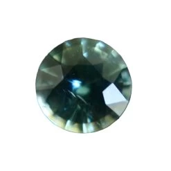 Natural Blue Green Sapphire – 1.22 Carat Round Cut | Unheated Gem