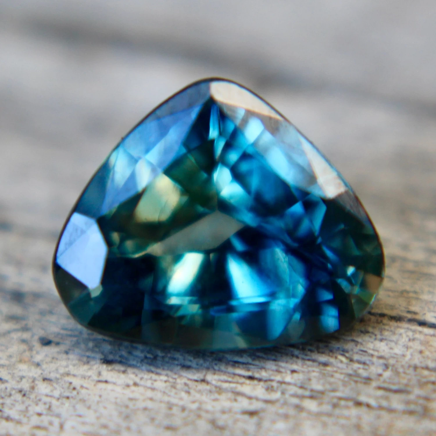 Natural Blue Green Sapphire – 1.31 Carat Trillion Cut | Unheated Madagascar Gemstone 1 Natural Blue Green Sapphire – 1.31 Carat Trillion Cut | Unheated Madagascar Gemstone