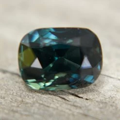 Natural Blue Green Sapphire – 3.02 Carat | Cushion Cut -Sapphire Pal Shop natural blue green sapphire 302 carat cushion cutsapphirepal 307727
