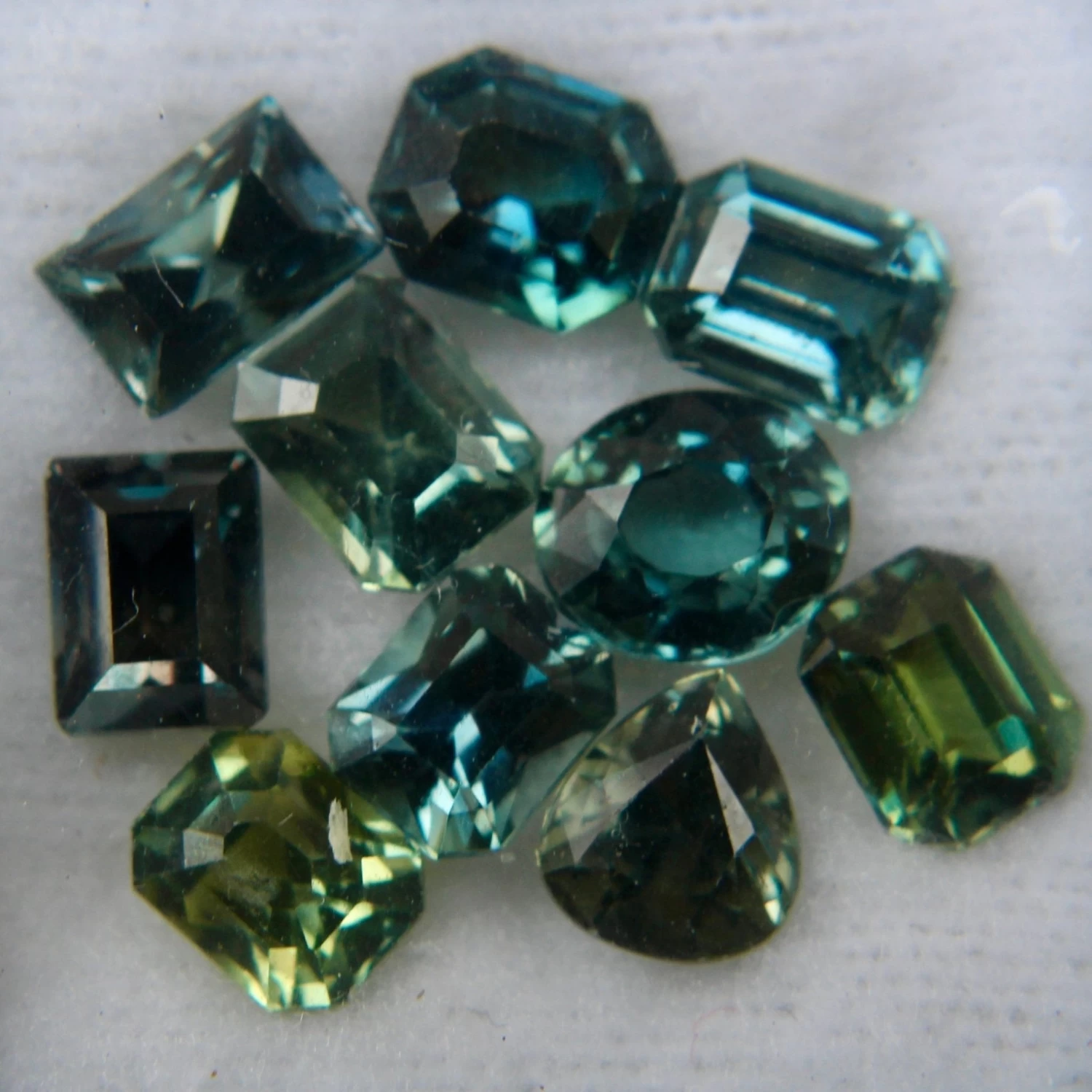 Natural Blue Green Sapphire Collection | 6.08 Carats Total 13 Natural Blue Green Sapphire Collection | 6.08 Carats Total - Image 13