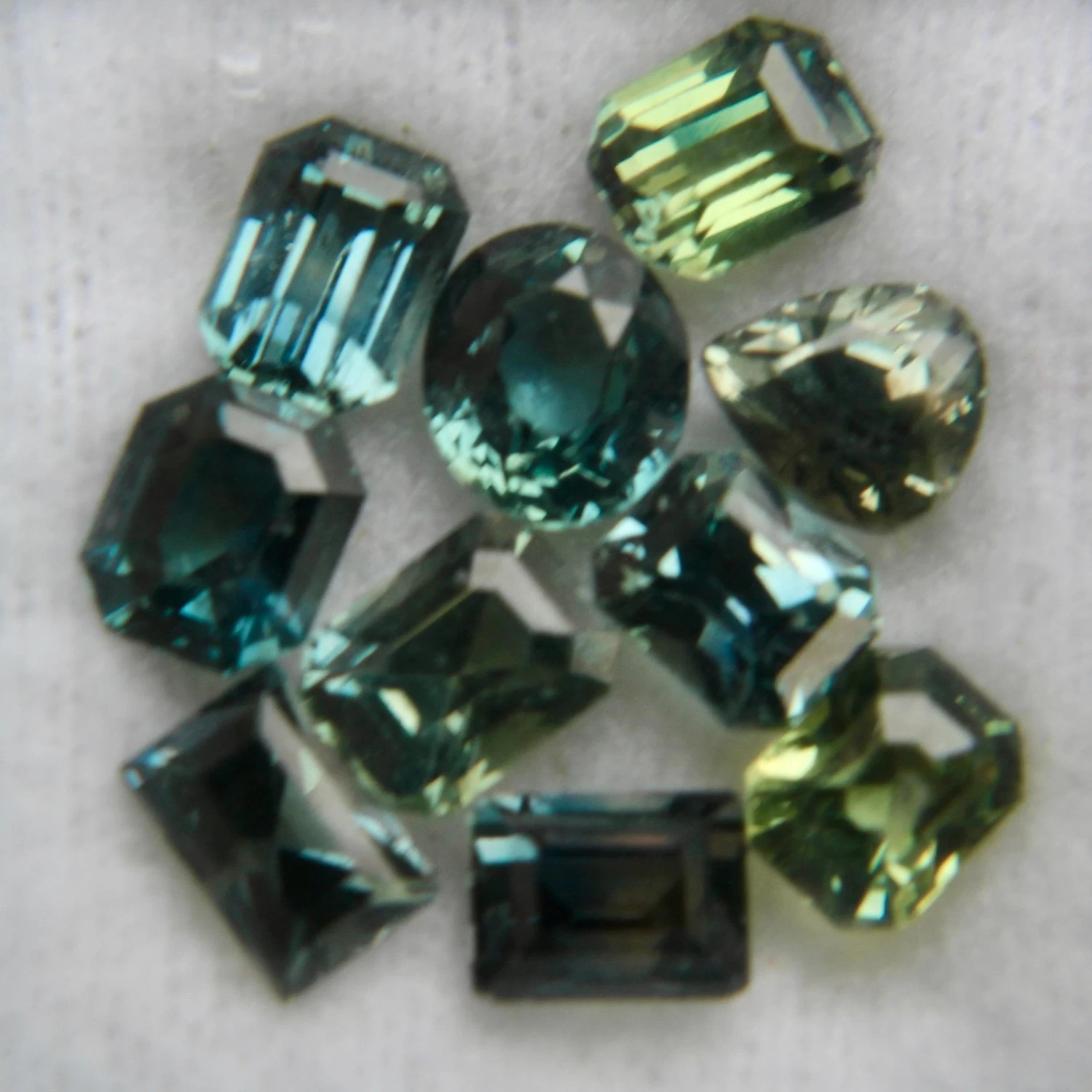 Natural Blue Green Sapphire Collection | 6.08 Carats Total 4 Natural Blue Green Sapphire Collection | 6.08 Carats Total - Image 4