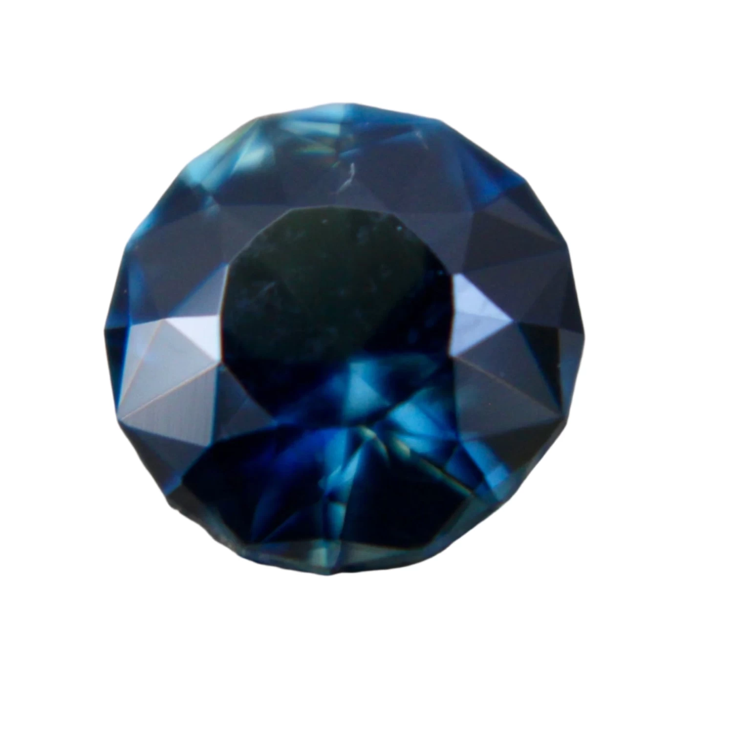 Natural Blue Green Sapphire | Round Cut | 1.12 Carats 1 Natural Blue Green Sapphire | Round Cut | 1.12 Carats