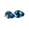 Natural Blue Green Sapphires Pair