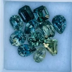 Natural Blue Green Sapphires Set Of Gemstones -Sapphire Pal Shop natural blue green sapphires set of gemstonessapphirepal 154309