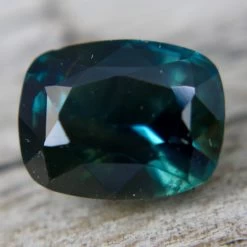 Natural Blue Green Sapphire | Cushion Cut | 4.45 Carat -Sapphire Pal Shop natural blue green sapphiresapphirepal 122812