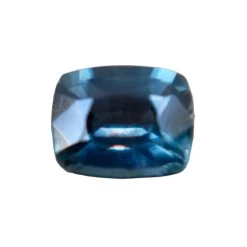 Natural Blue Green Sapphire – 0.41 Carat | Cushion Cut