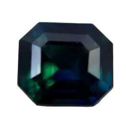 Natural Blue Green Sapphire | 3.06 Carat | Octagon Cut