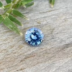Natural Blue Sapphire – 0.85 Carat Round Cut | VVS Clarity | Ceylon Origin | Unheated -Sapphire Pal Shop natural blue sapphire 085 carat round cut vvs clarity ceylon origin unheatedsapphirepal 911907