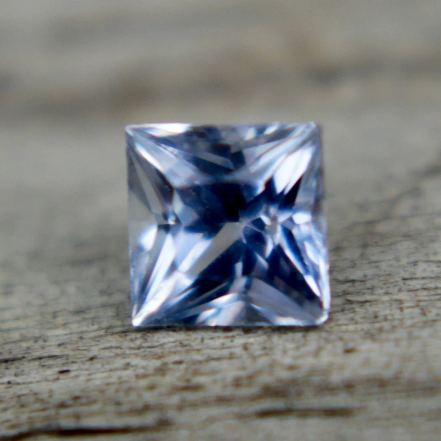 Natural Blue Sapphire – 0.45 Carat Princess Cut 1 Natural Blue Sapphire – 0.45 Carat Princess Cut