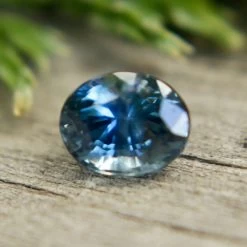 Natural Bluish Green Sapphire – 0.79 Carat Oval Cut | Unheated Madagascar Gemstone