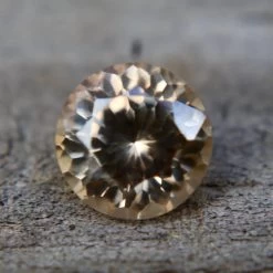 Natural Brownish Yellow Zircon | Round Cut | 1.31 Carat -Sapphire Pal Shop natural brownish yellow zircon round cut 131 caratsapphirepal 631207