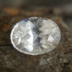 Natural Ceylon White Sapphire – 0.91 Carat Oval Cut -Sapphire Pal Shop natural ceylon white sapphire 091 carat oval cutsapphirepal 112636
