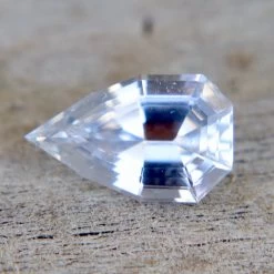 Natural Ceylon White Sapphire – 1.58 Carat Modified Trillion Cut -Sapphire Pal Shop natural ceylon white sapphire 158 carat modified trillion cutsapphirepal 243822